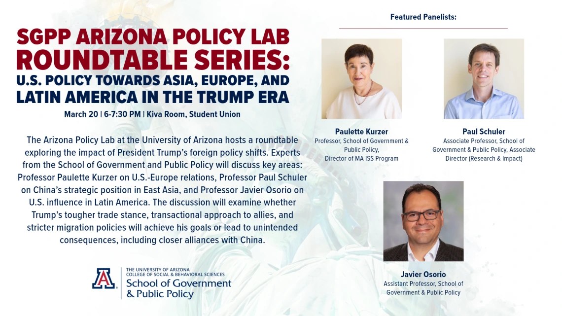 SGPP Arizona Policy Roundtable Series-US Policy Towards Asia, Europe, and Latin America in the Trump Era